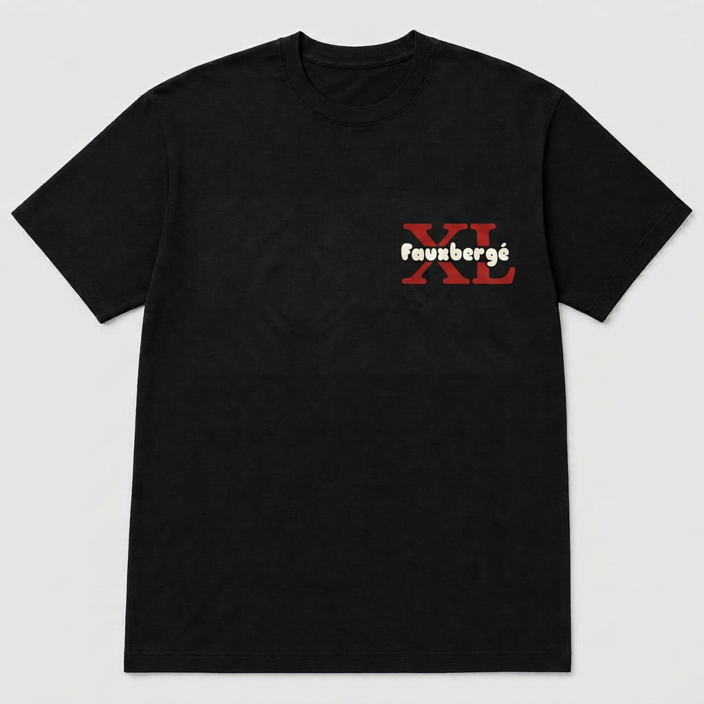 Fauxbergé Tee — Black